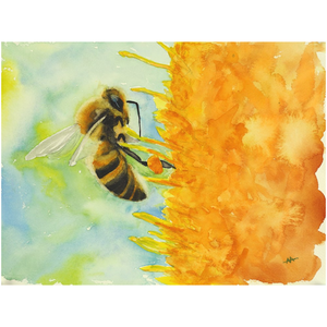 Unframed Print - "Foraging Honeybee"
