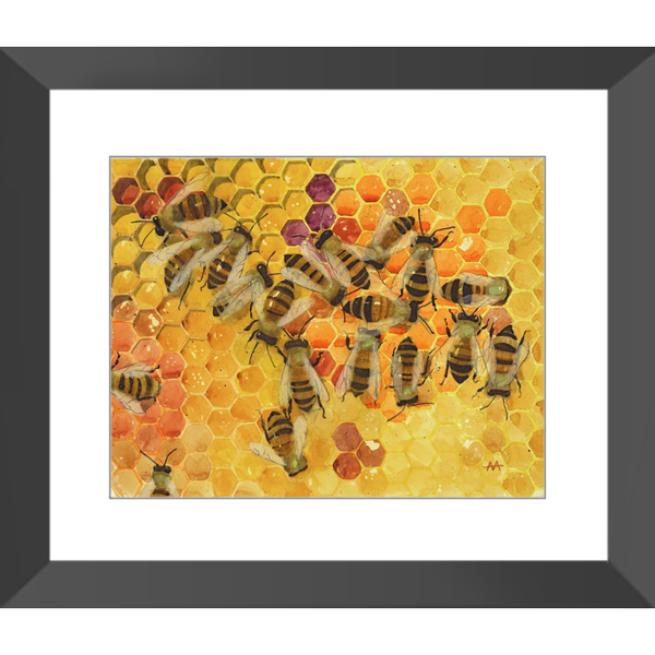 Framed Art Print - "Pollen Stores"