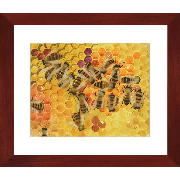 Framed Art Print - "Pollen Stores"