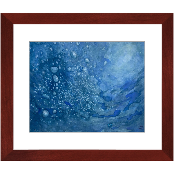 Framed Art Print - "Water Turbulence 2"