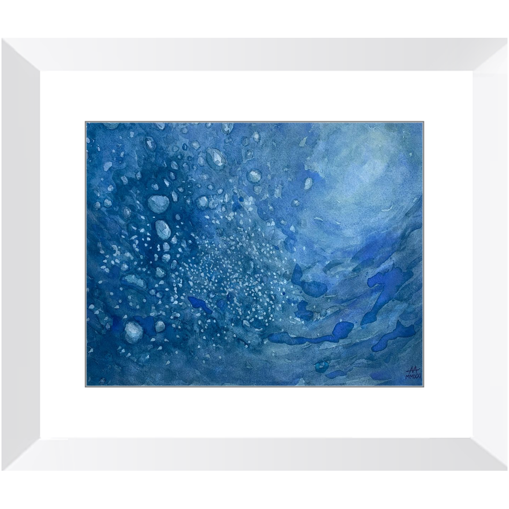 Framed Art Print - "Water Turbulence 2"