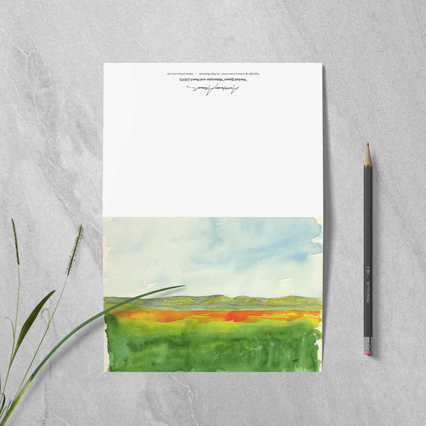 Box of 10 Note Cards - "Super Bloom Number Two, Carrizo Plain"