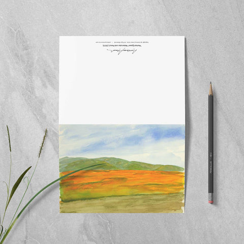 Box of 10 Note Cards - "Super Bloom Number Three, Carrizo Plain"