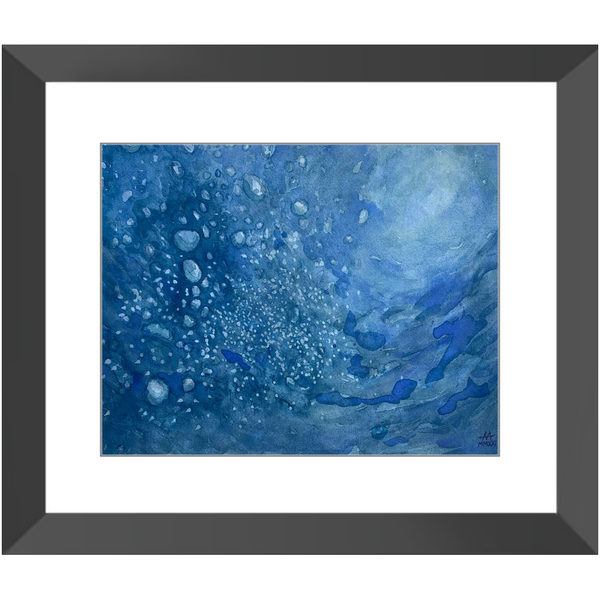 Framed Art Print - "Water Turbulence #2"