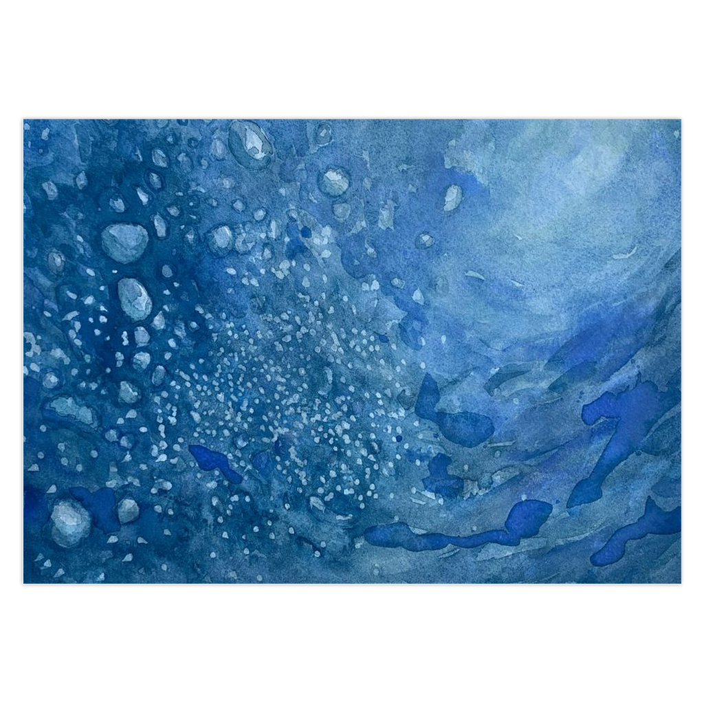 Box of 10 Note Cards - "Water Turbulence #2"